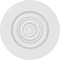 Ekena Millwork Standard Grayson Bullseye Rosette with Square Edge, 4"W x 4"H x 3/4"P ROSP040X040X075GRY02 - alternate 2